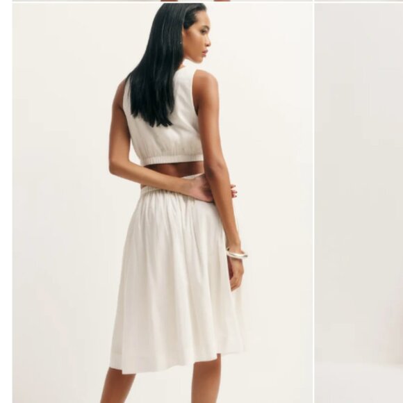 Reformation Naya Two Piece White Size 0 XS NWT - Picture 4 of 5